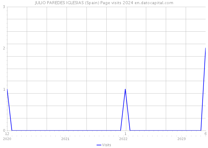 JULIO PAREDES IGLESIAS (Spain) Page visits 2024 