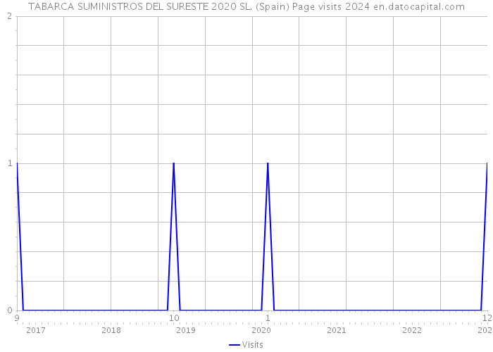 TABARCA SUMINISTROS DEL SURESTE 2020 SL. (Spain) Page visits 2024 