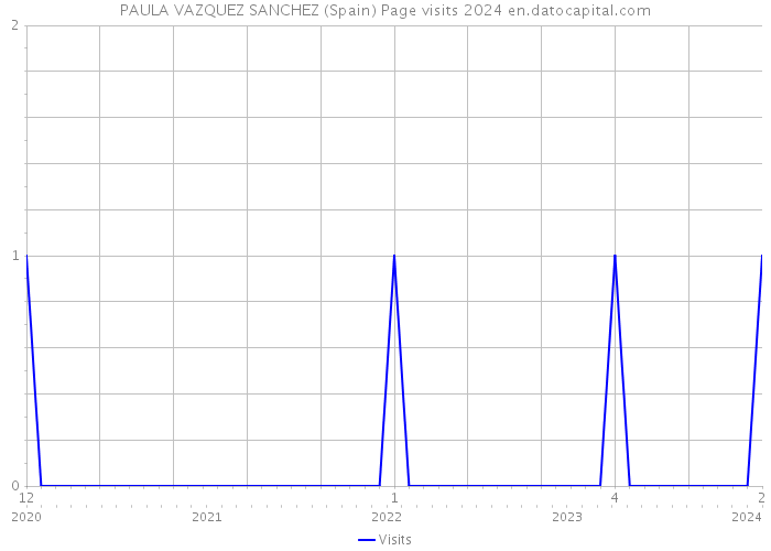 PAULA VAZQUEZ SANCHEZ (Spain) Page visits 2024 