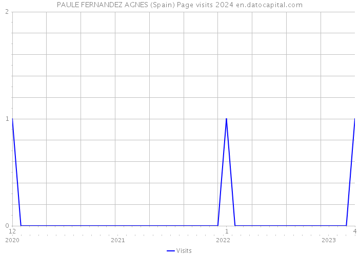 PAULE FERNANDEZ AGNES (Spain) Page visits 2024 