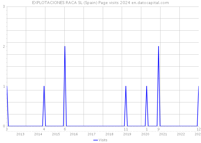 EXPLOTACIONES RACA SL (Spain) Page visits 2024 