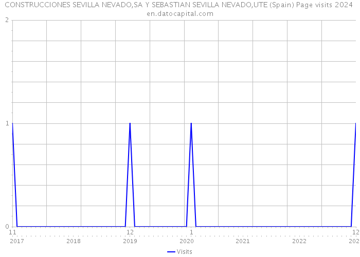 CONSTRUCCIONES SEVILLA NEVADO,SA Y SEBASTIAN SEVILLA NEVADO,UTE (Spain) Page visits 2024 