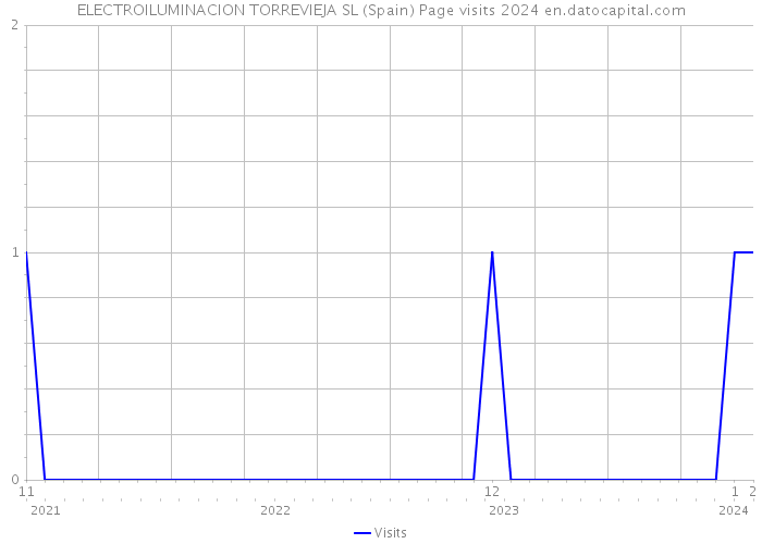 ELECTROILUMINACION TORREVIEJA SL (Spain) Page visits 2024 