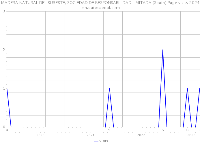 MADERA NATURAL DEL SURESTE, SOCIEDAD DE RESPONSABILIDAD LIMITADA (Spain) Page visits 2024 