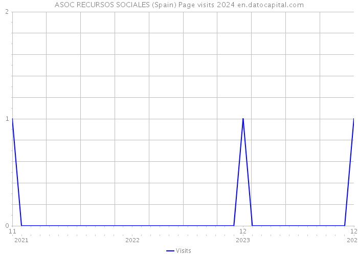 ASOC RECURSOS SOCIALES (Spain) Page visits 2024 