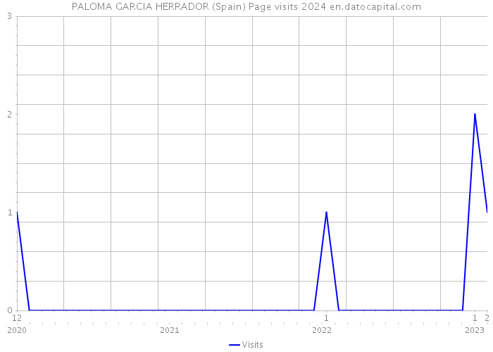PALOMA GARCIA HERRADOR (Spain) Page visits 2024 