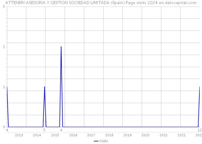 ATTENERI ASESORIA Y GESTION SOCIEDAD LIMITADA (Spain) Page visits 2024 