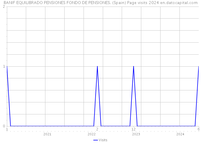 BANIF EQUILIBRADO PENSIONES FONDO DE PENSIONES. (Spain) Page visits 2024 