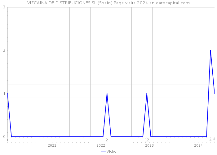 VIZCAINA DE DISTRIBUCIONES SL (Spain) Page visits 2024 