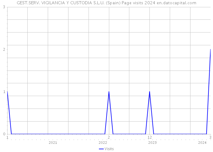 GEST.SERV. VIGILANCIA Y CUSTODIA S.L.U. (Spain) Page visits 2024 