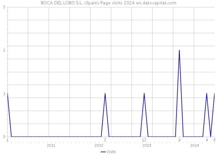 BOCA DEL LOBO S.L. (Spain) Page visits 2024 