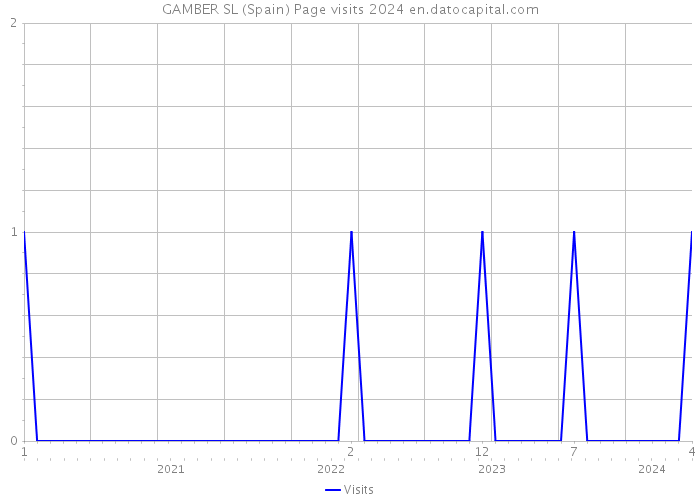 GAMBER SL (Spain) Page visits 2024 