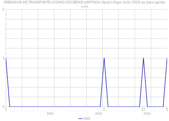 OPERADOR DE TRANSPORTE LOZANO SOCIEDAD LIMITADA (Spain) Page visits 2024 