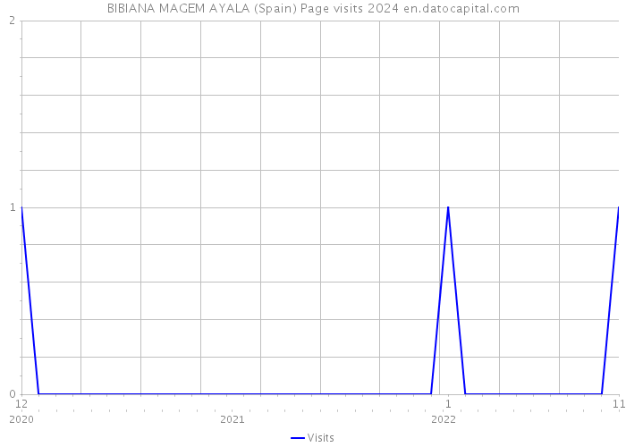 BIBIANA MAGEM AYALA (Spain) Page visits 2024 