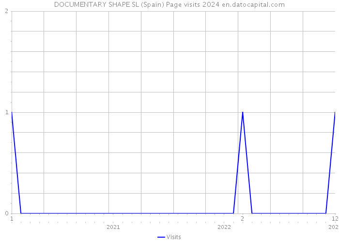 DOCUMENTARY SHAPE SL (Spain) Page visits 2024 