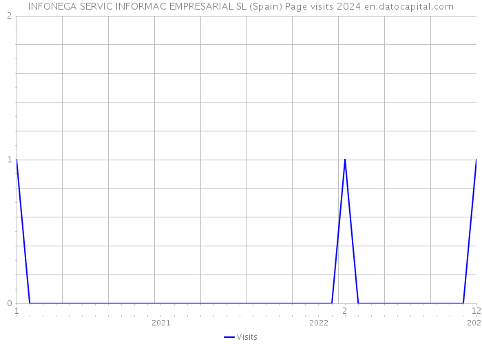 INFONEGA SERVIC INFORMAC EMPRESARIAL SL (Spain) Page visits 2024 