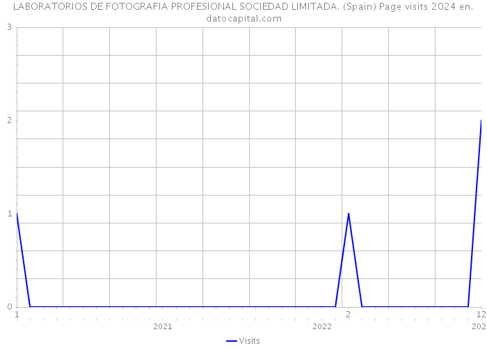 LABORATORIOS DE FOTOGRAFIA PROFESIONAL SOCIEDAD LIMITADA. (Spain) Page visits 2024 