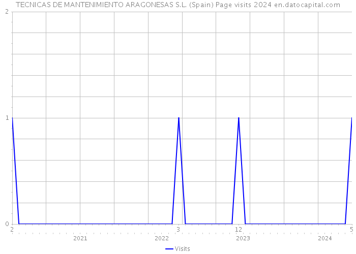 TECNICAS DE MANTENIMIENTO ARAGONESAS S.L. (Spain) Page visits 2024 