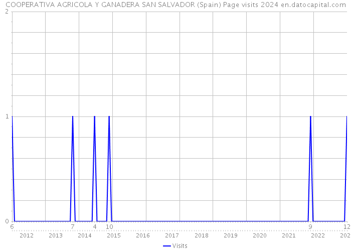 COOPERATIVA AGRICOLA Y GANADERA SAN SALVADOR (Spain) Page visits 2024 