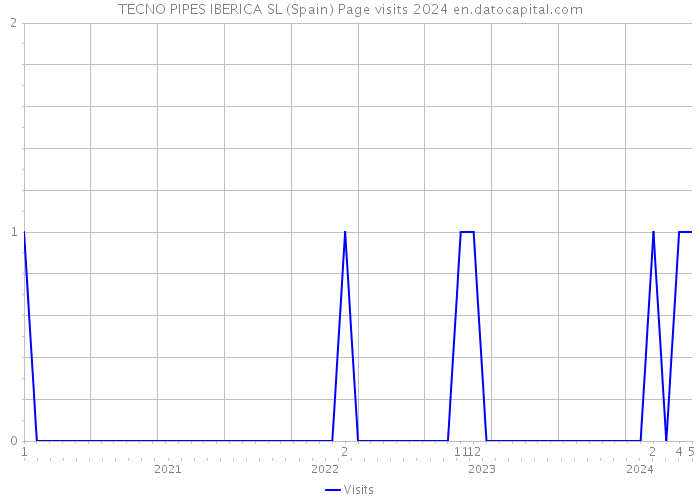 TECNO PIPES IBERICA SL (Spain) Page visits 2024 