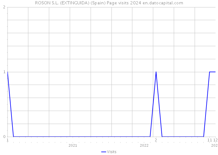 ROSON S.L. (EXTINGUIDA) (Spain) Page visits 2024 