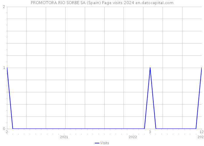 PROMOTORA RIO SORBE SA (Spain) Page visits 2024 