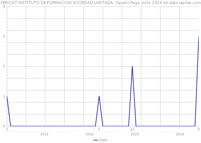 VERICAT INSTITUTO DE FORMACION SOCIEDAD LIMITADA. (Spain) Page visits 2024 