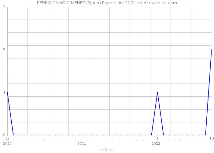 PEDRO GAMO GIMENEZ (Spain) Page visits 2024 