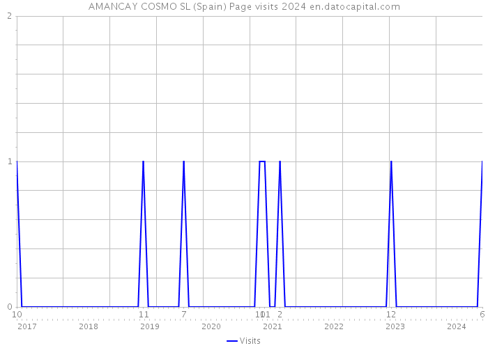 AMANCAY COSMO SL (Spain) Page visits 2024 