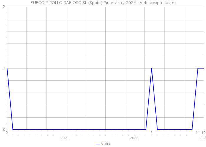 FUEGO Y POLLO RABIOSO SL (Spain) Page visits 2024 