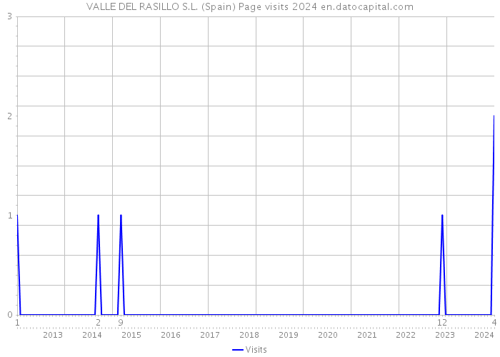 VALLE DEL RASILLO S.L. (Spain) Page visits 2024 