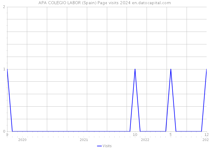 APA COLEGIO LABOR (Spain) Page visits 2024 