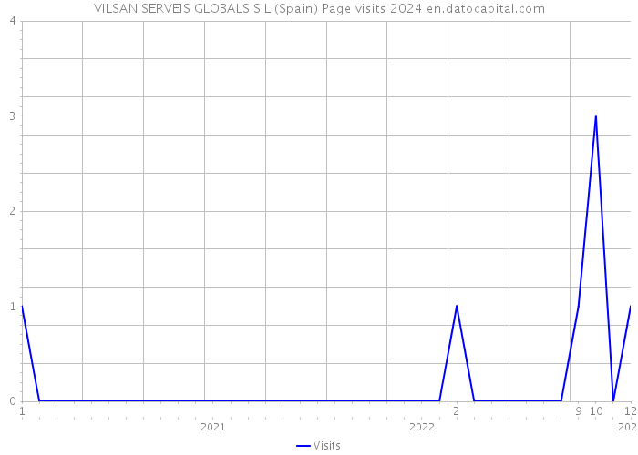 VILSAN SERVEIS GLOBALS S.L (Spain) Page visits 2024 