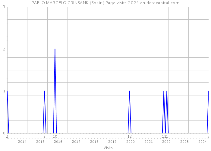 PABLO MARCELO GRINBANK (Spain) Page visits 2024 