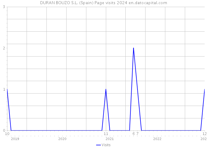 DURAN BOUZO S.L. (Spain) Page visits 2024 