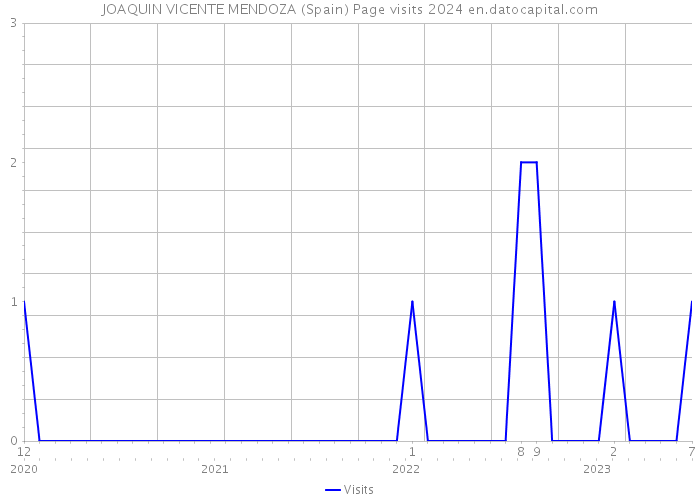 JOAQUIN VICENTE MENDOZA (Spain) Page visits 2024 