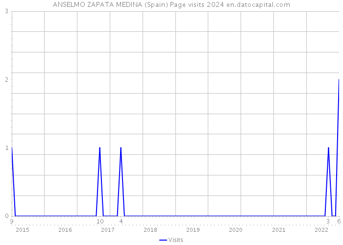 ANSELMO ZAPATA MEDINA (Spain) Page visits 2024 