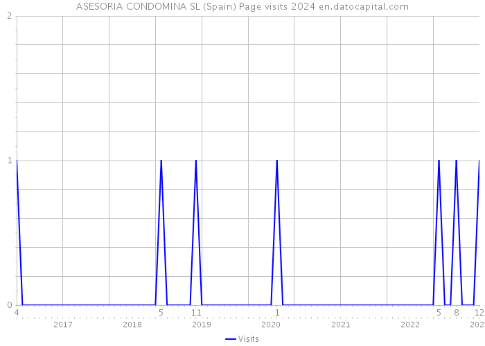 ASESORIA CONDOMINA SL (Spain) Page visits 2024 