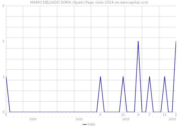 MARIO DELGADO SORIA (Spain) Page visits 2024 
