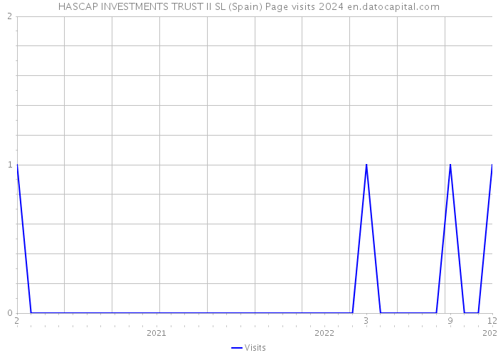 HASCAP INVESTMENTS TRUST II SL (Spain) Page visits 2024 