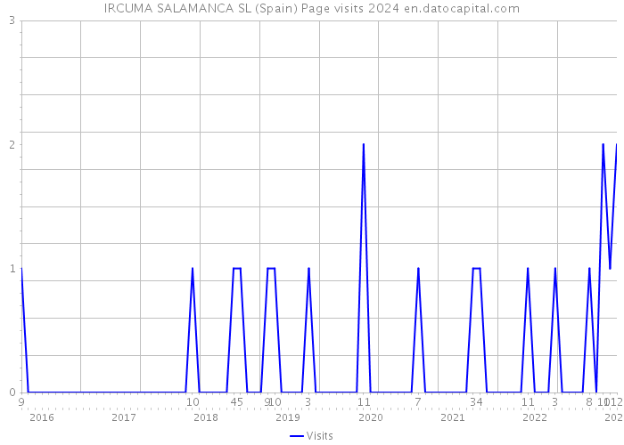 IRCUMA SALAMANCA SL (Spain) Page visits 2024 