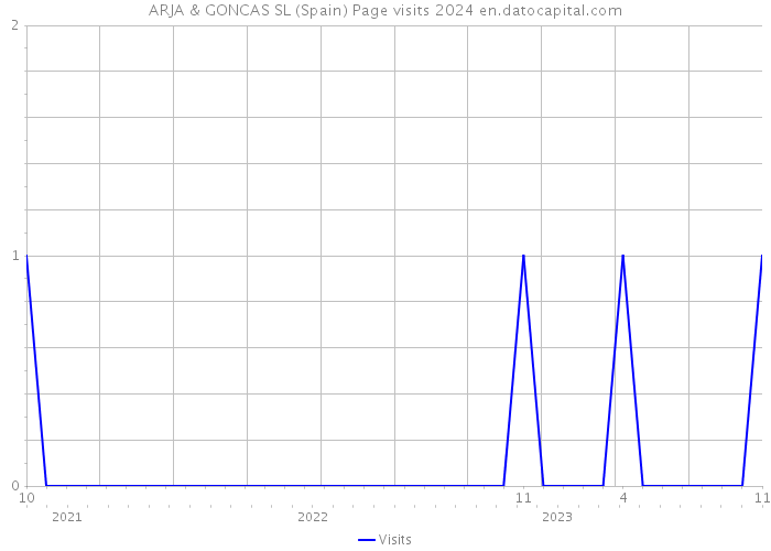 ARJA & GONCAS SL (Spain) Page visits 2024 