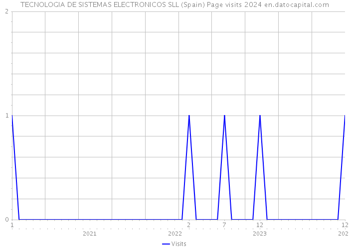 TECNOLOGIA DE SISTEMAS ELECTRONICOS SLL (Spain) Page visits 2024 