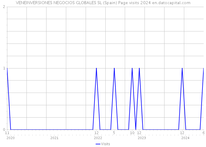 VENEINVERSIONES NEGOCIOS GLOBALES SL (Spain) Page visits 2024 