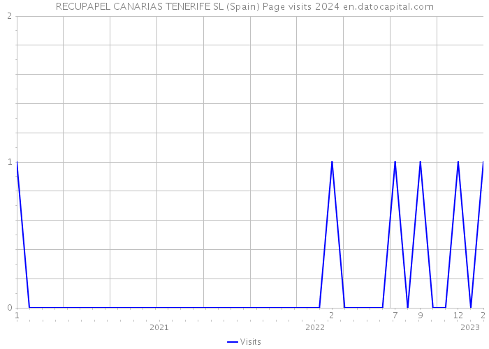 RECUPAPEL CANARIAS TENERIFE SL (Spain) Page visits 2024 