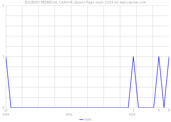 EUGENIO PEDREGAL CARAVE (Spain) Page visits 2024 