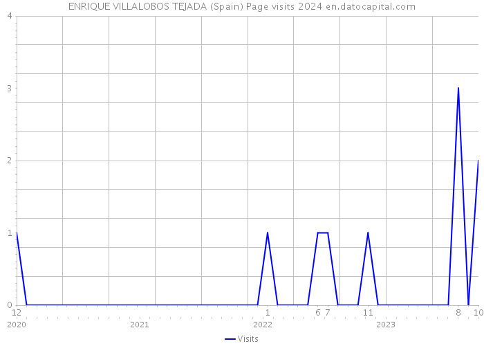 ENRIQUE VILLALOBOS TEJADA (Spain) Page visits 2024 