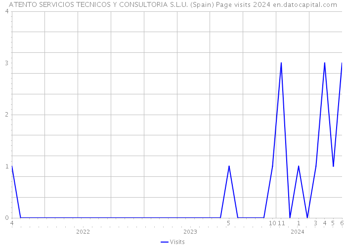 ATENTO SERVICIOS TECNICOS Y CONSULTORIA S.L.U. (Spain) Page visits 2024 