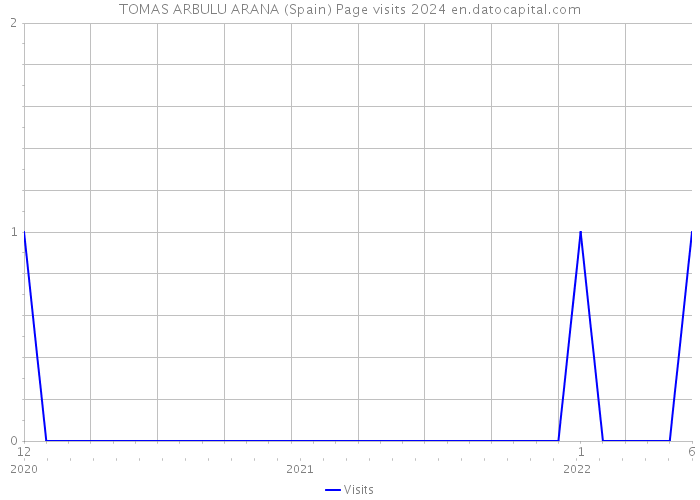 TOMAS ARBULU ARANA (Spain) Page visits 2024 