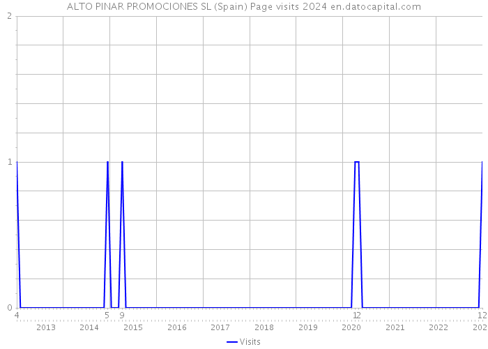 ALTO PINAR PROMOCIONES SL (Spain) Page visits 2024 